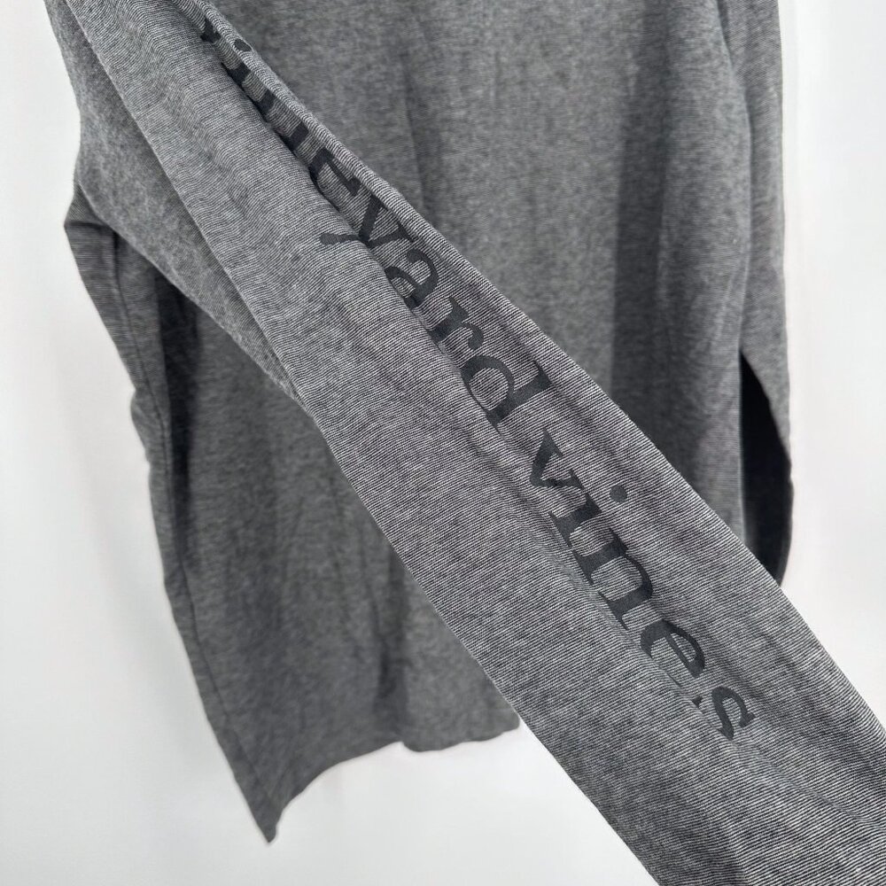 Vineyard Vines Edgartown T-shirt Gray Size Small Hood Stripe - Picture 5 of 6